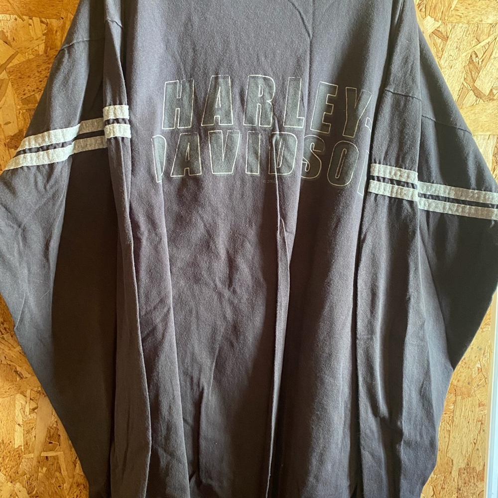 Harley-Davidson Black Pullover with White Logo Detail